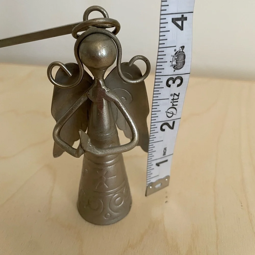 Pewter Angel Christmas Candle Snuffer